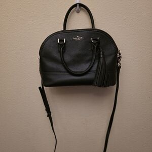 Kate Spade Elegant Black Leather Satchel